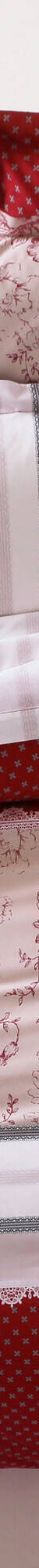 Linge de lit Gabrielle flanelle, imprimé fleurs et dentelle (rouge) Linge de lit Gabrielle flanelle, imprimé fleurs et dentelle (rouge)